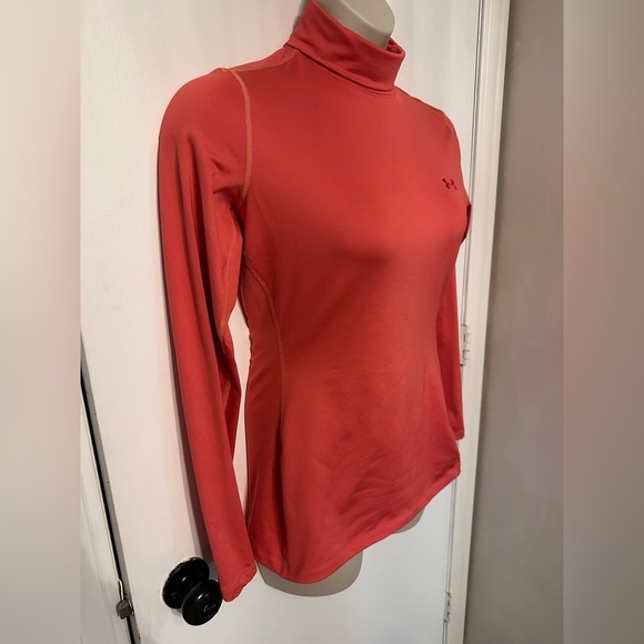 Women’s Under Armour Deep Pink Long Sleeve Turtleneck Base-layer size L #1778 - Picture 4 of 7